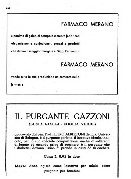 Il farmacista italiano bollettino ufficiale mensile del Sindacato nazionale fascista dei farmacisti