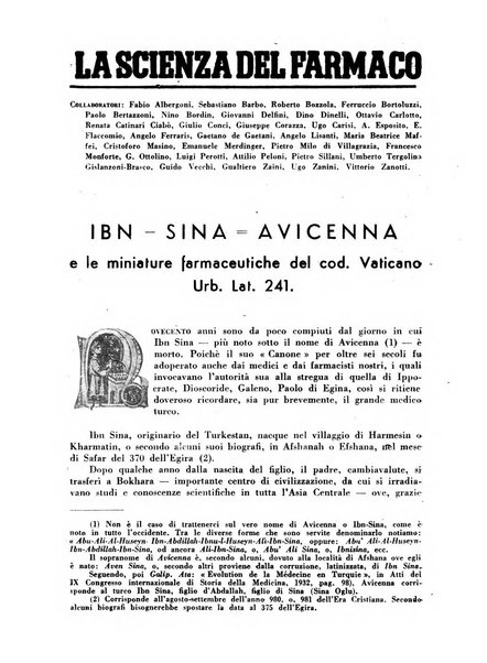 Il farmacista italiano bollettino ufficiale mensile del Sindacato nazionale fascista dei farmacisti