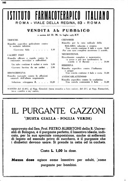 Il farmacista italiano bollettino ufficiale mensile del Sindacato nazionale fascista dei farmacisti