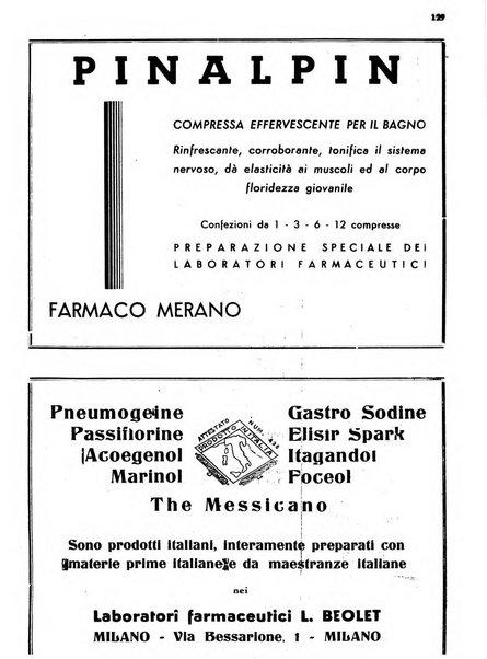 Il farmacista italiano bollettino ufficiale mensile del Sindacato nazionale fascista dei farmacisti