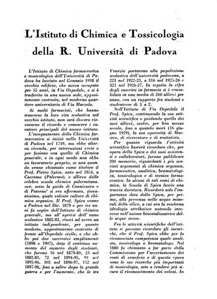 Il farmacista italiano bollettino ufficiale mensile del Sindacato nazionale fascista dei farmacisti