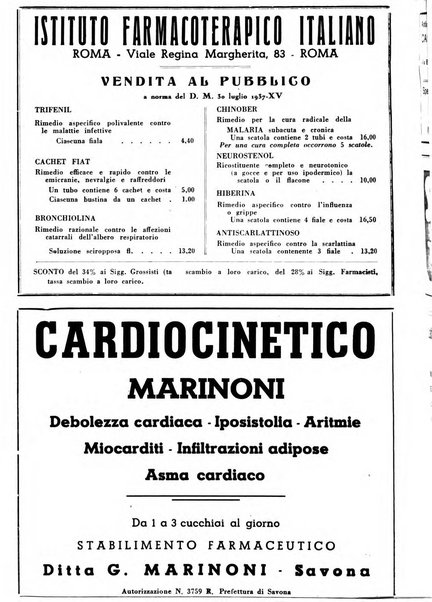 Il farmacista italiano bollettino ufficiale mensile del Sindacato nazionale fascista dei farmacisti