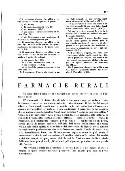 Il farmacista italiano bollettino ufficiale mensile del Sindacato nazionale fascista dei farmacisti