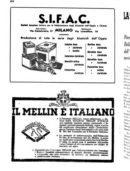 Il farmacista italiano bollettino ufficiale mensile del Sindacato nazionale fascista dei farmacisti