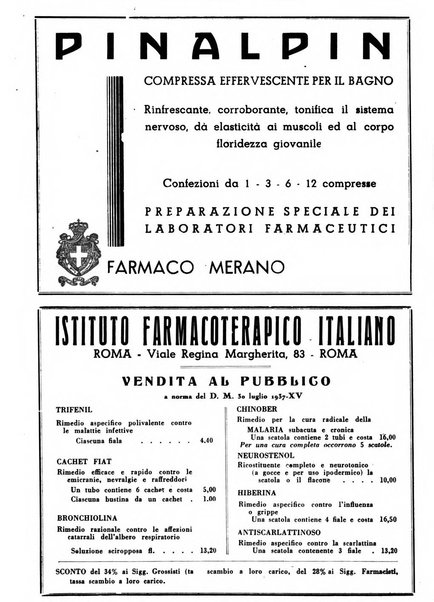 Il farmacista italiano bollettino ufficiale mensile del Sindacato nazionale fascista dei farmacisti