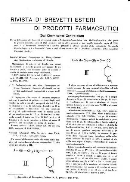 Il farmacista italiano bollettino ufficiale mensile del Sindacato nazionale fascista dei farmacisti