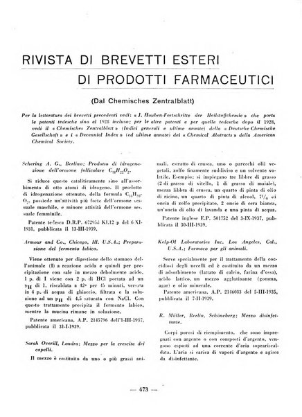 Il farmacista italiano bollettino ufficiale mensile del Sindacato nazionale fascista dei farmacisti