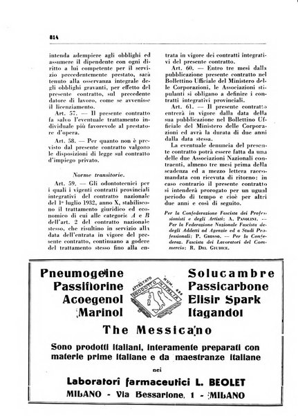 Il farmacista italiano bollettino ufficiale mensile del Sindacato nazionale fascista dei farmacisti