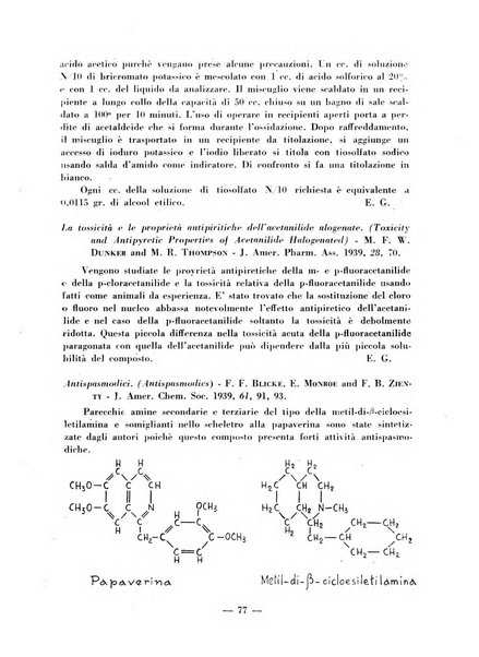 Il farmacista italiano bollettino ufficiale mensile del Sindacato nazionale fascista dei farmacisti