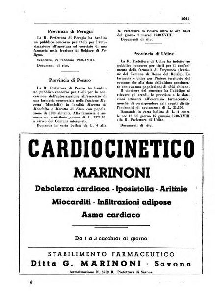 Il farmacista italiano bollettino ufficiale mensile del Sindacato nazionale fascista dei farmacisti