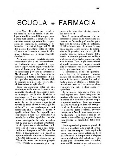 Il farmacista italiano bollettino ufficiale mensile del Sindacato nazionale fascista dei farmacisti