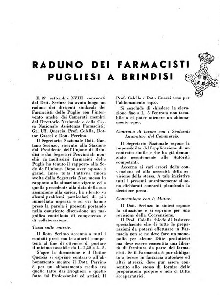 Il farmacista italiano bollettino ufficiale mensile del Sindacato nazionale fascista dei farmacisti