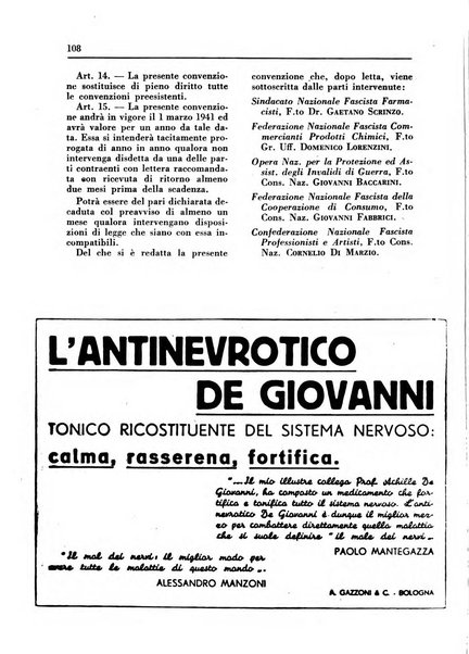 Il farmacista italiano bollettino ufficiale mensile del Sindacato nazionale fascista dei farmacisti