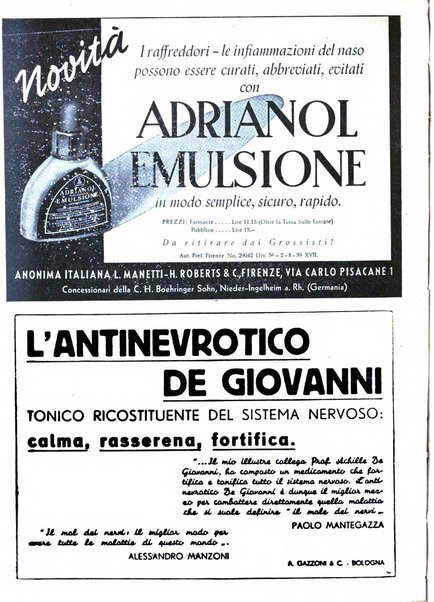 Il farmacista italiano bollettino ufficiale mensile del Sindacato nazionale fascista dei farmacisti