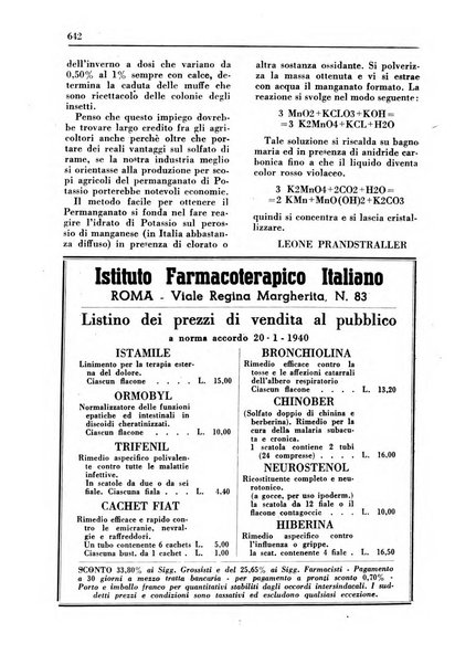 Il farmacista italiano bollettino ufficiale mensile del Sindacato nazionale fascista dei farmacisti