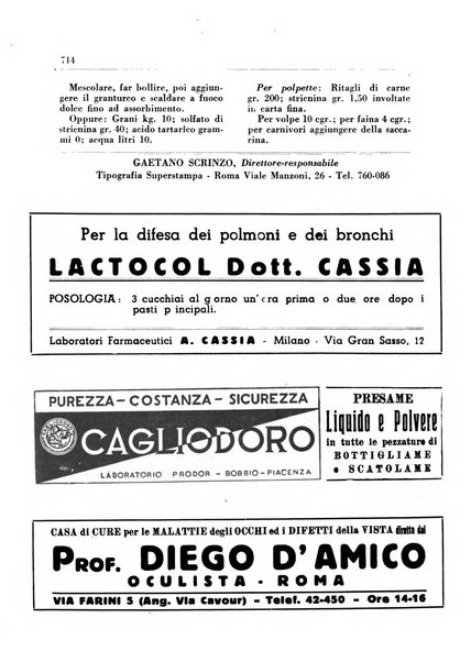 Il farmacista italiano bollettino ufficiale mensile del Sindacato nazionale fascista dei farmacisti