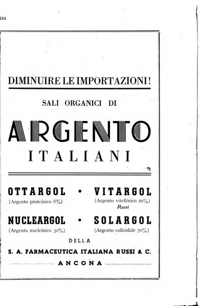 Il farmacista italiano bollettino ufficiale mensile del Sindacato nazionale fascista dei farmacisti