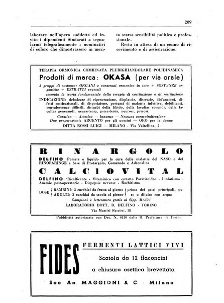 Il farmacista italiano bollettino ufficiale mensile del Sindacato nazionale fascista dei farmacisti