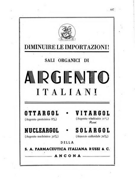 Il farmacista italiano bollettino ufficiale mensile del Sindacato nazionale fascista dei farmacisti