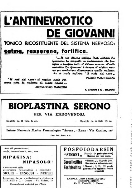 Il farmacista italiano bollettino ufficiale mensile del Sindacato nazionale fascista dei farmacisti