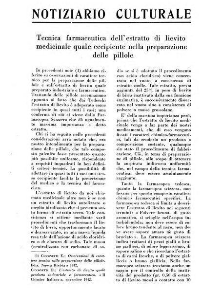 Il farmacista italiano bollettino ufficiale mensile del Sindacato nazionale fascista dei farmacisti