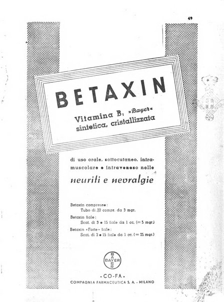 Il farmacista italiano bollettino ufficiale mensile del Sindacato nazionale fascista dei farmacisti