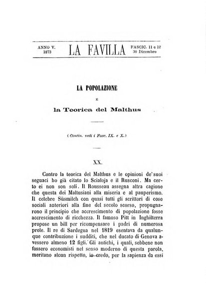 La favilla rivista di letteratura e di educazione