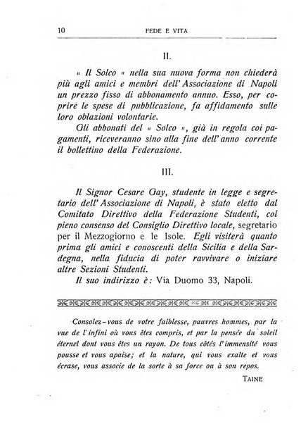 Fede e vita bollettino della Federazione italiana degli studenti per la cultura religiosa