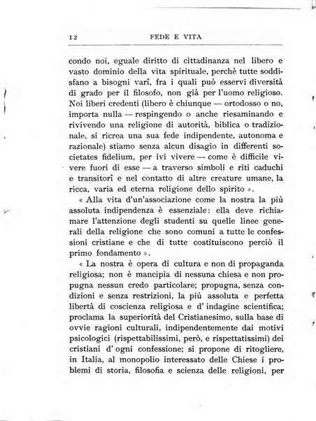 Fede e vita bollettino della Federazione italiana degli studenti per la cultura religiosa