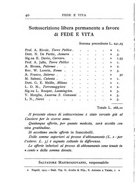 Fede e vita bollettino della Federazione italiana degli studenti per la cultura religiosa