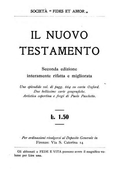 Fede e vita bollettino della Federazione italiana degli studenti per la cultura religiosa