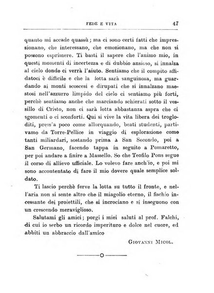 Fede e vita bollettino della Federazione italiana degli studenti per la cultura religiosa