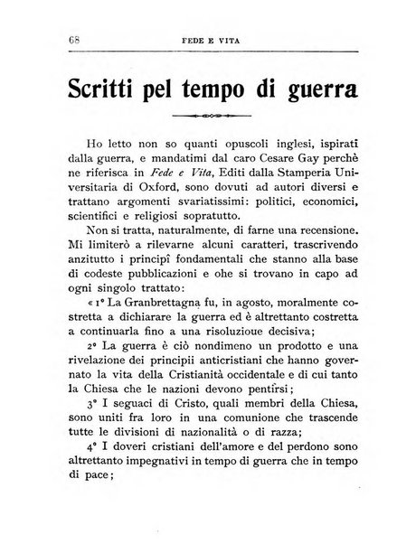 Fede e vita bollettino della Federazione italiana degli studenti per la cultura religiosa