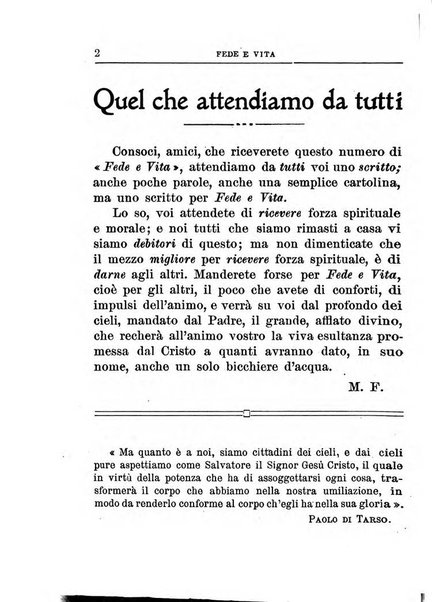 Fede e vita bollettino della Federazione italiana degli studenti per la cultura religiosa