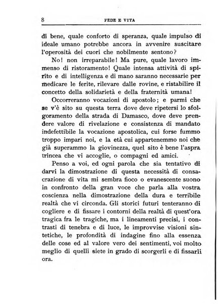 Fede e vita bollettino della Federazione italiana degli studenti per la cultura religiosa