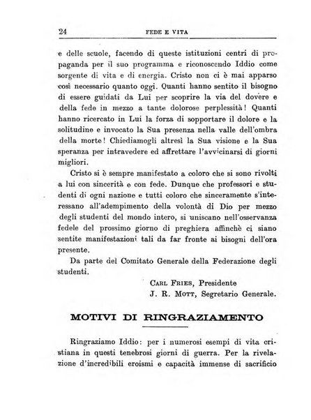 Fede e vita bollettino della Federazione italiana degli studenti per la cultura religiosa