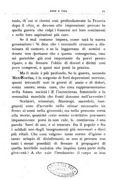 Fede e vita bollettino della Federazione italiana degli studenti per la cultura religiosa