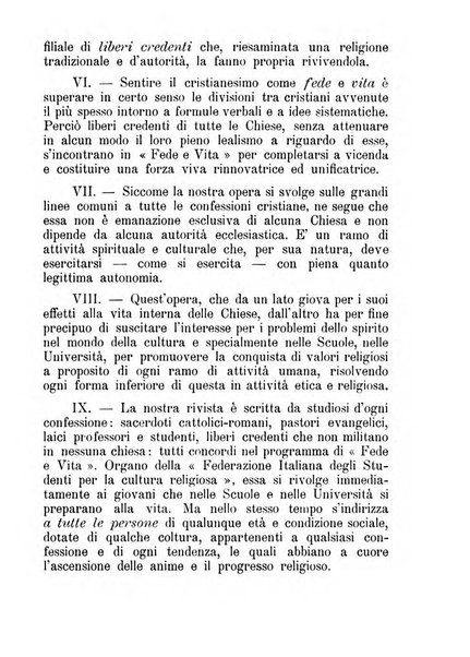 Fede e vita bollettino della Federazione italiana degli studenti per la cultura religiosa