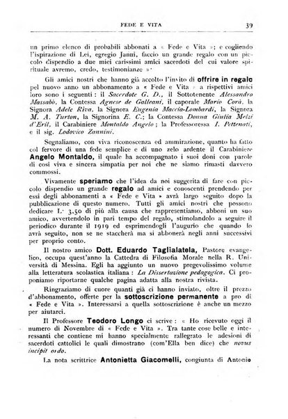 Fede e vita bollettino della Federazione italiana degli studenti per la cultura religiosa