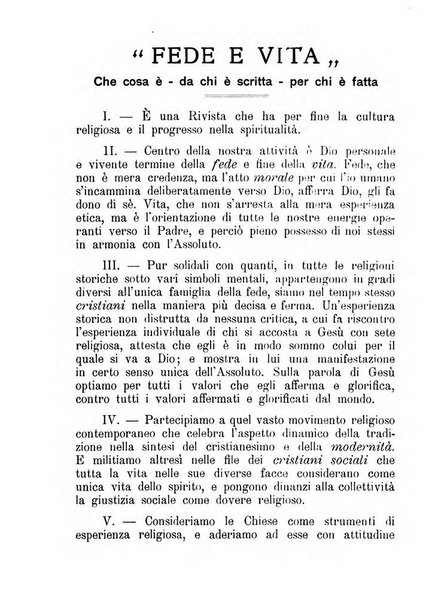 Fede e vita bollettino della Federazione italiana degli studenti per la cultura religiosa