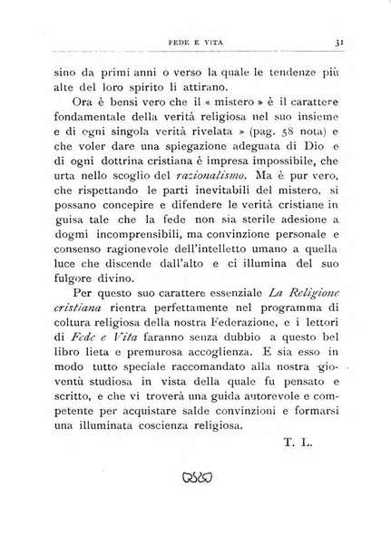 Fede e vita bollettino della Federazione italiana degli studenti per la cultura religiosa