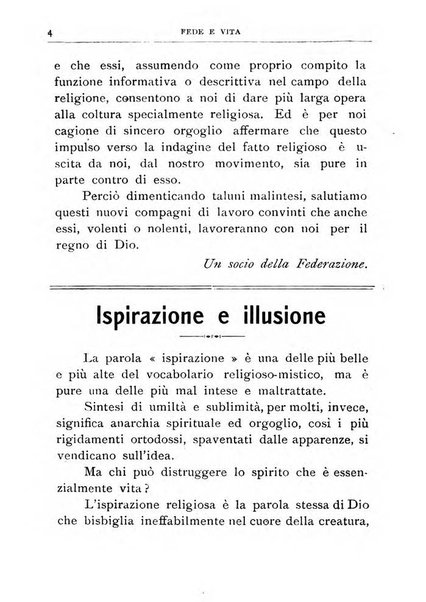 Fede e vita bollettino della Federazione italiana degli studenti per la cultura religiosa