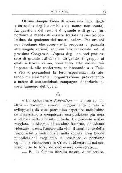 Fede e vita bollettino della Federazione italiana degli studenti per la cultura religiosa