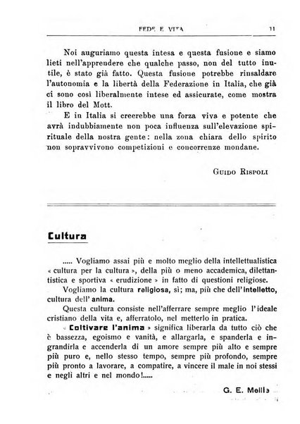 Fede e vita bollettino della Federazione italiana degli studenti per la cultura religiosa