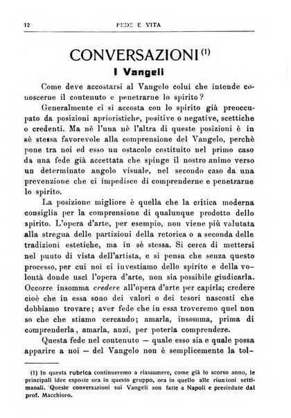 Fede e vita bollettino della Federazione italiana degli studenti per la cultura religiosa