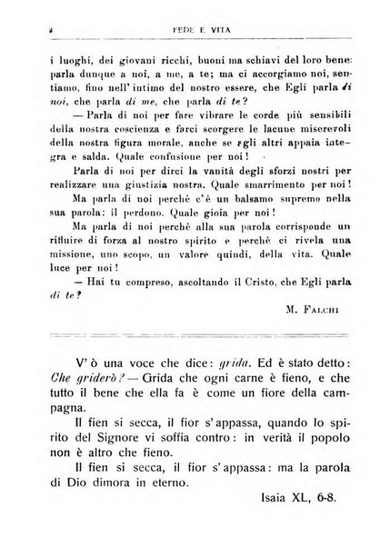 Fede e vita bollettino della Federazione italiana degli studenti per la cultura religiosa