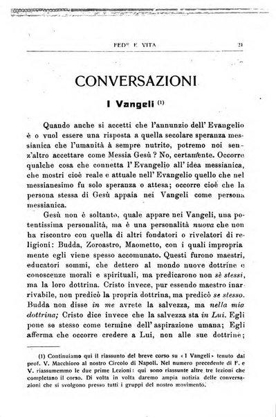 Fede e vita bollettino della Federazione italiana degli studenti per la cultura religiosa