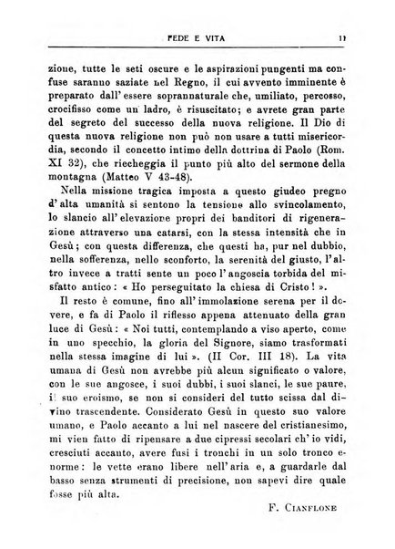 Fede e vita bollettino della Federazione italiana degli studenti per la cultura religiosa