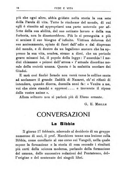 Fede e vita bollettino della Federazione italiana degli studenti per la cultura religiosa