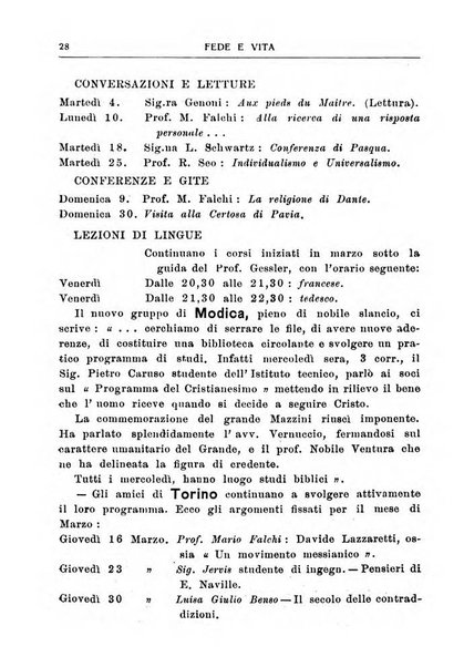 Fede e vita bollettino della Federazione italiana degli studenti per la cultura religiosa